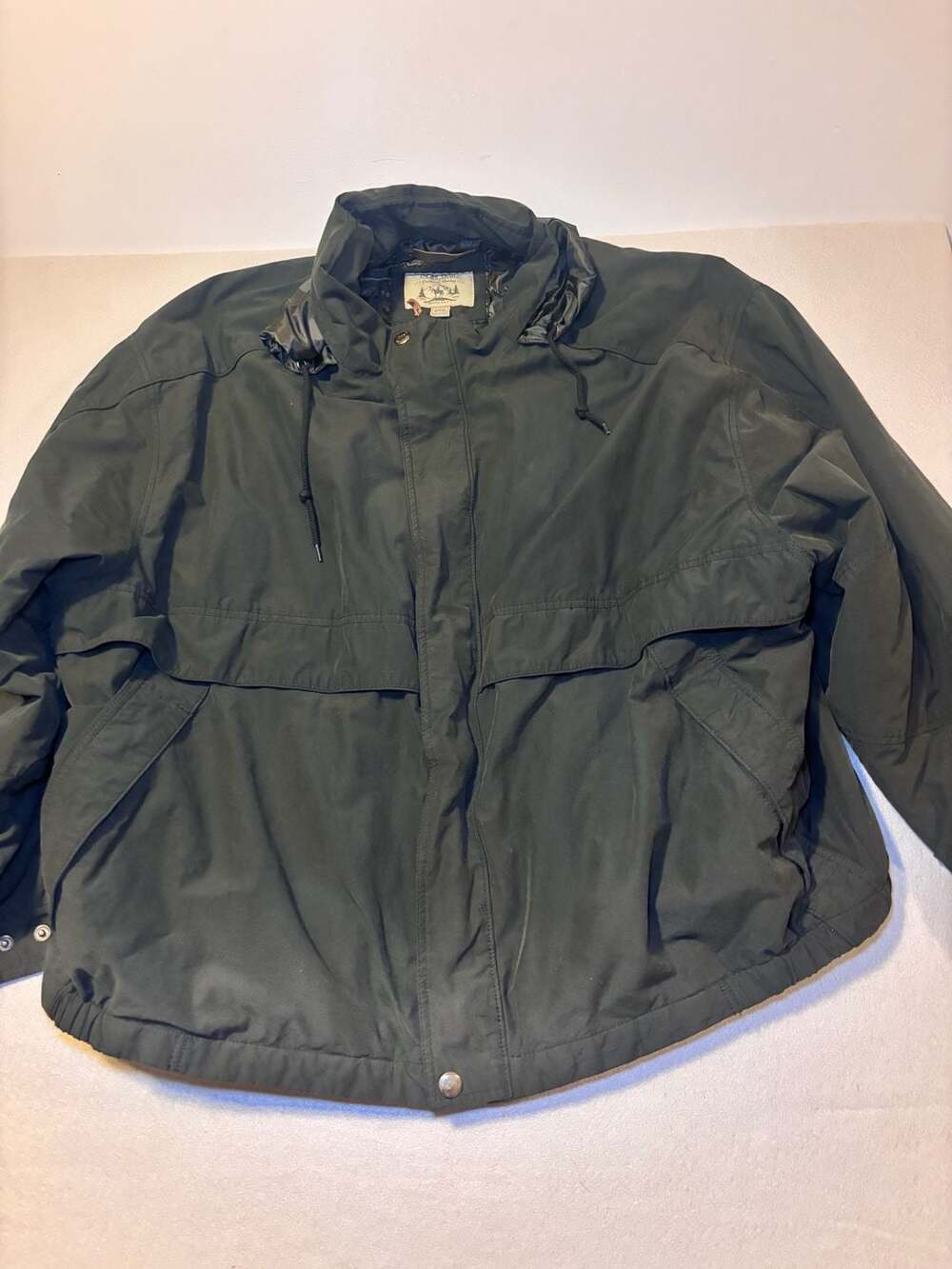 Pacific Trail Emblem of Quality Mens 3XL Green Hooded Windbreaker Jacket